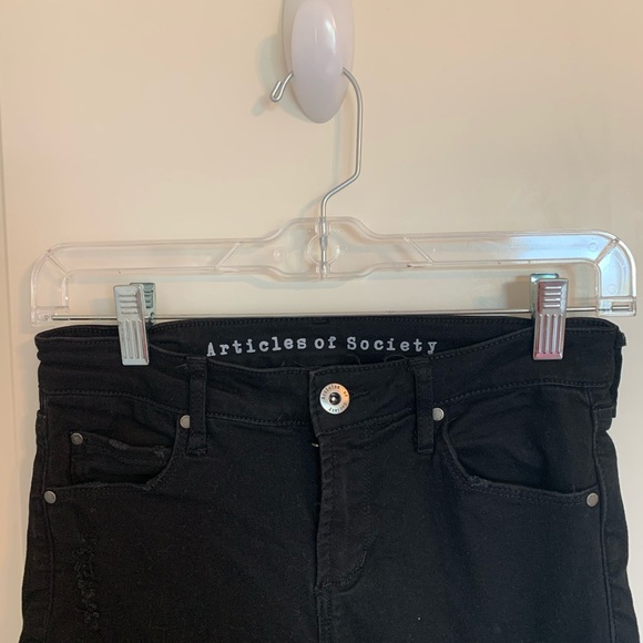 Articles of Society Black Distressed Jeans, 25 - Picture 9 of 9